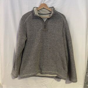 Orvis Men's sherpa Lined Quarter Zip Sweater in Gray